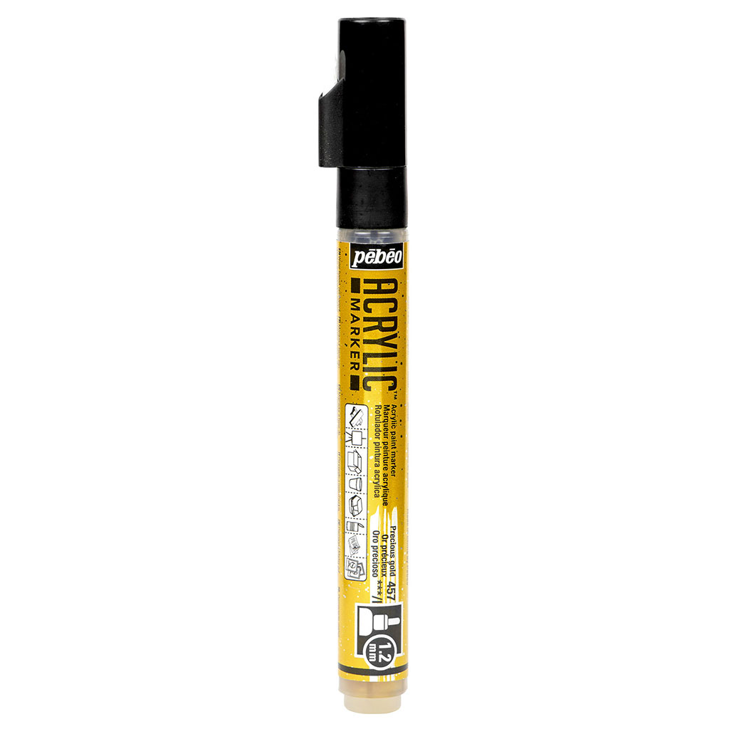 Marqueur peinture acrylique or précieux 1.2mm