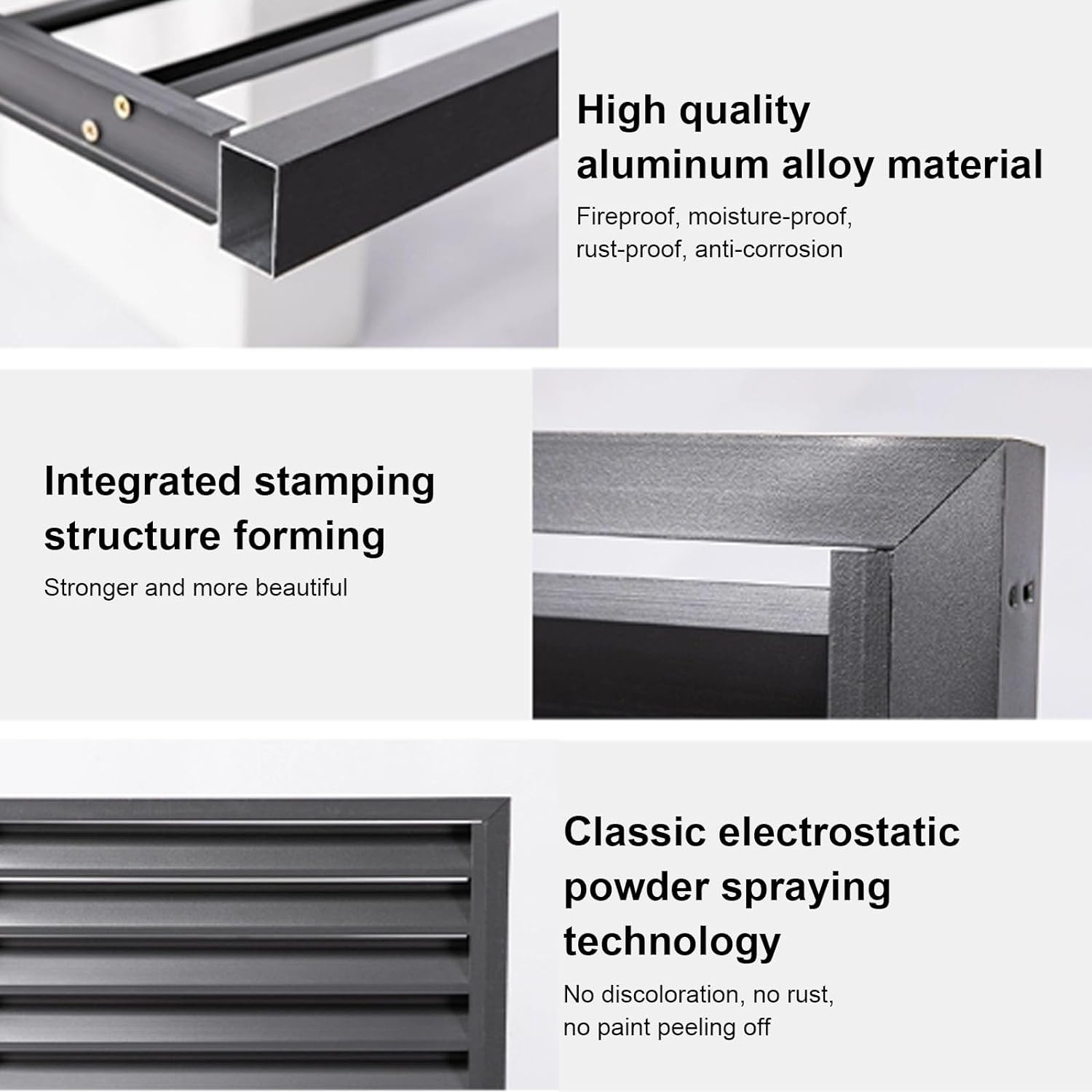 Aluminium-Abdeckung für Klimaanlagen und Wärmepumpen, Abdeckung für Mini-Split-Klimaanlagen für Außengeräte, Diebstahlsichere, robuste Aluminium-AC-Abdeckungen, Außenmaterial, Geeignet für d