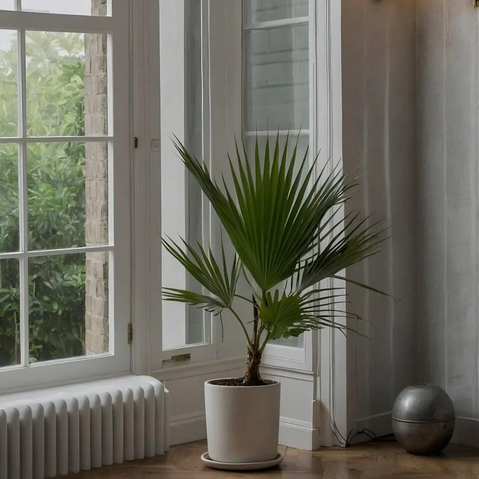 Mexicaanse waaierpalm - Washingtonia robusta - Hoogte 70-90cm - ⌀21cm