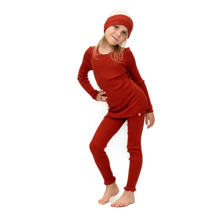 Minimalisma Legging en Soie Bieber | Rouge