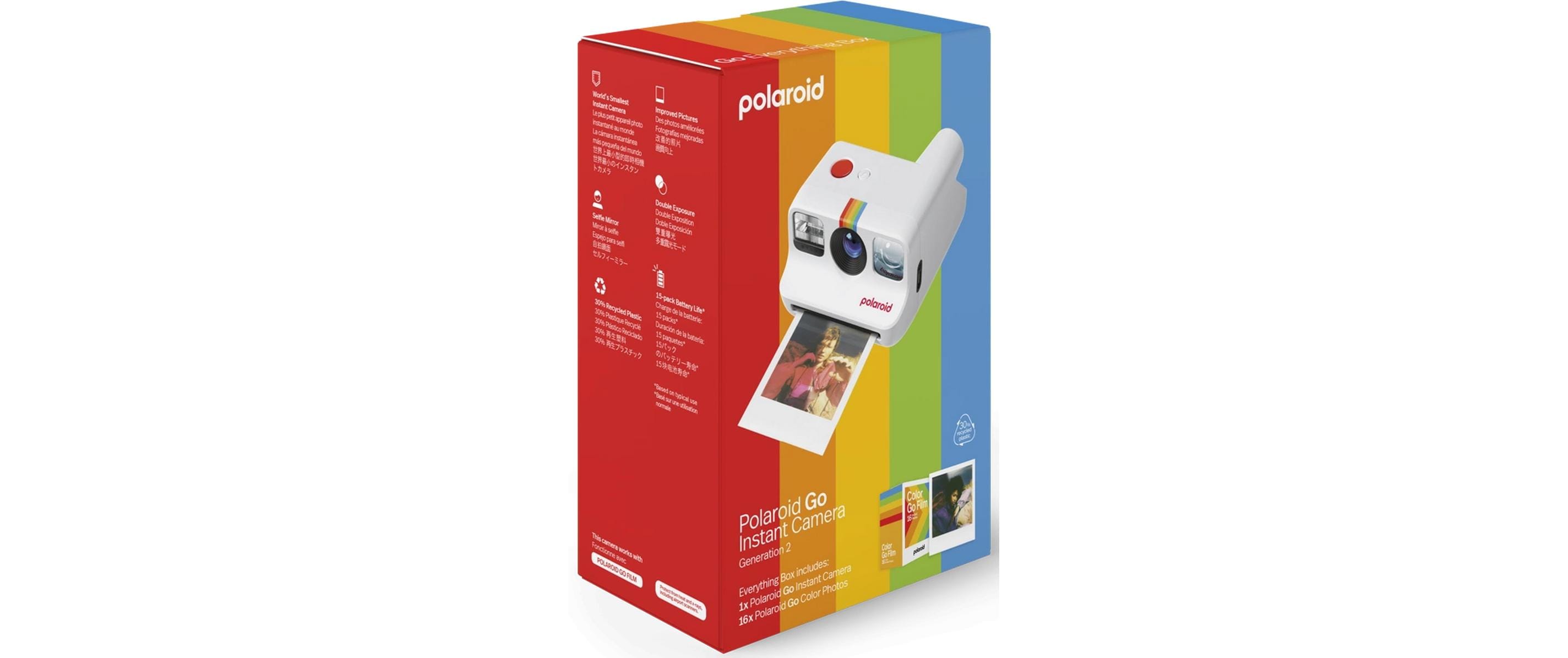 Fotokamera Everything Box Go Gen 2.0 WeissUltrakompakte Sofortbildkamera im Retro-Stil