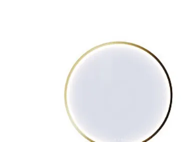 Dansani Rammespejl Moon ø75 cm - Dansani Rammespejl Moon ø75 cm, børstet messing, lysstyring