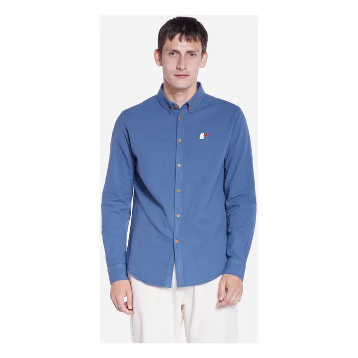 Olow Chemise Classic Goosy Coton Bio | Bleu