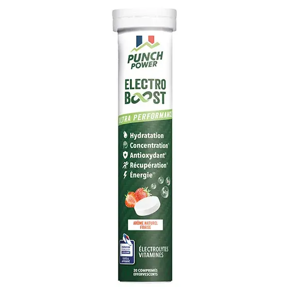 ELECTROBOOST Electrolytes - Vitamine C, Magnesium, Minéraux - Fraise