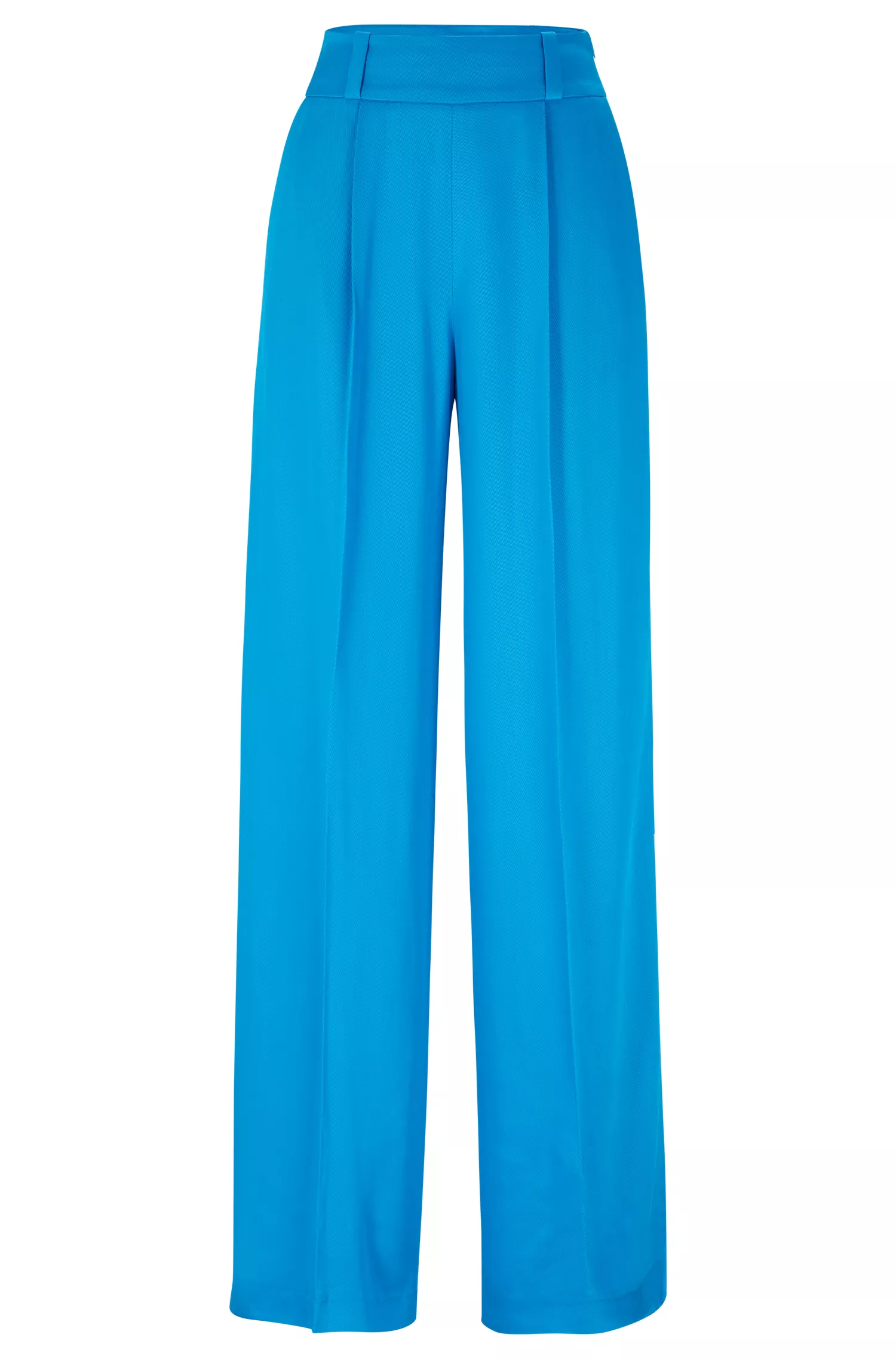 Calça HUGO vermelha, de pernas largas e corte relaxado, com cós traseiro com logotipo.