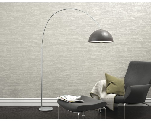 Vliesbehang 150001 Wallton steenlook wit