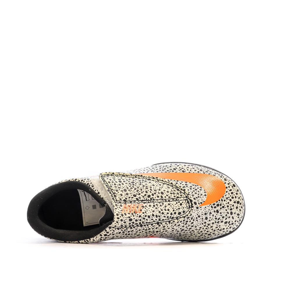 Nike Chaussures de Foot Noir/Blanc Junior Nike Vapor 13 Club Cr7 TF