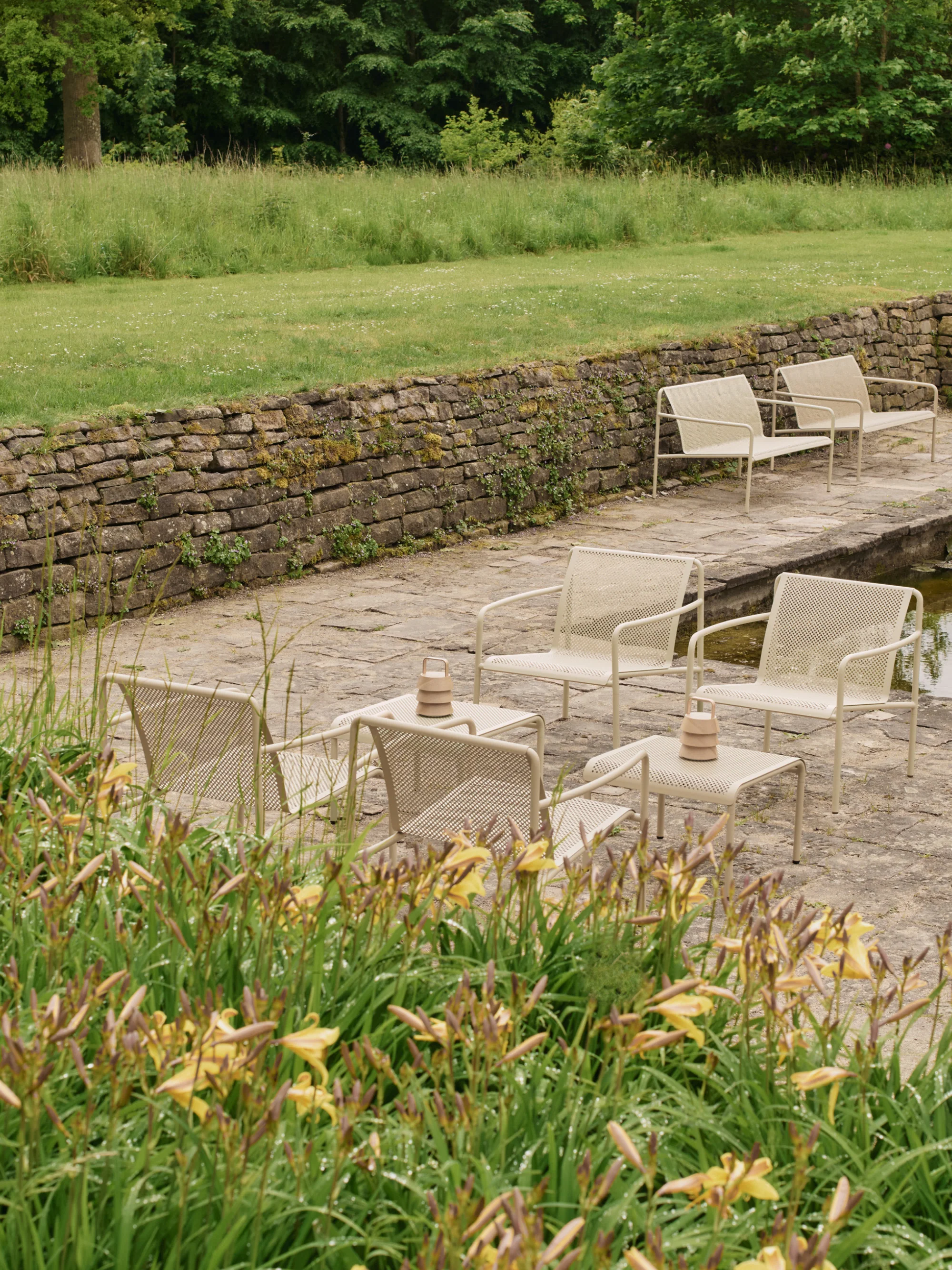 Tuin salontafel Dapple van staal