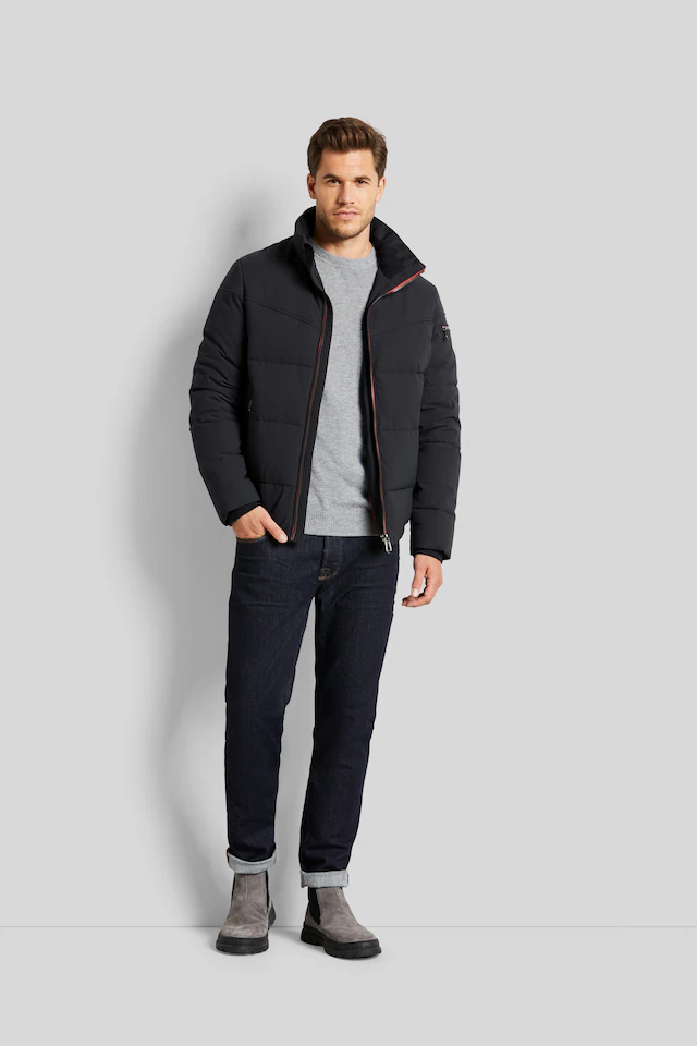 bugatti Blouson ohne Kapuze mit breitem Steppbild