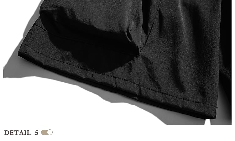 purplelouve - Mid Rise Plain Cargo Shorts