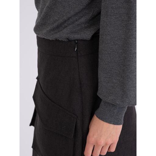 Neo Noir Janet Structure Nederdel, Black, 34
