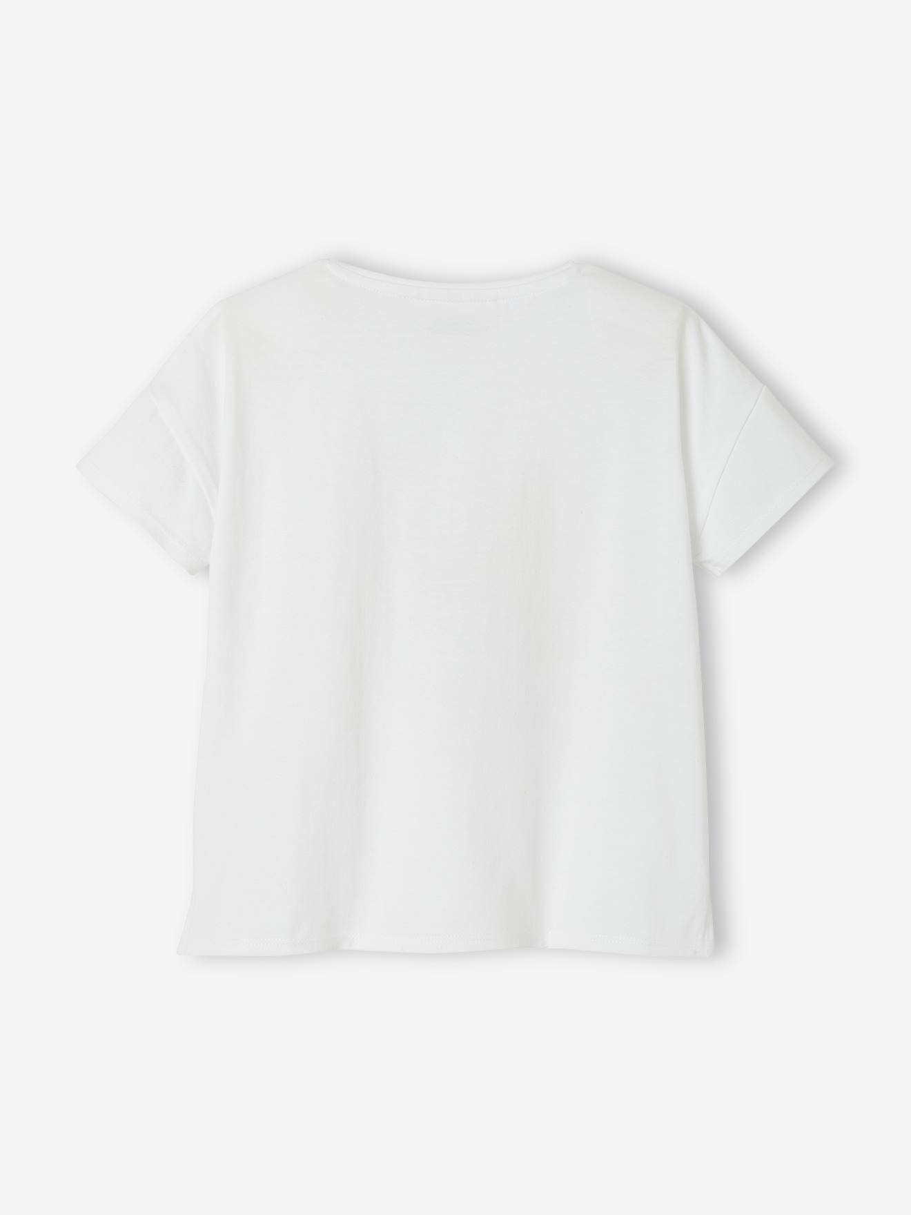 Camiseta Looney Tunes® Sylvester e Tweety, lisa, branca clara com estampas.