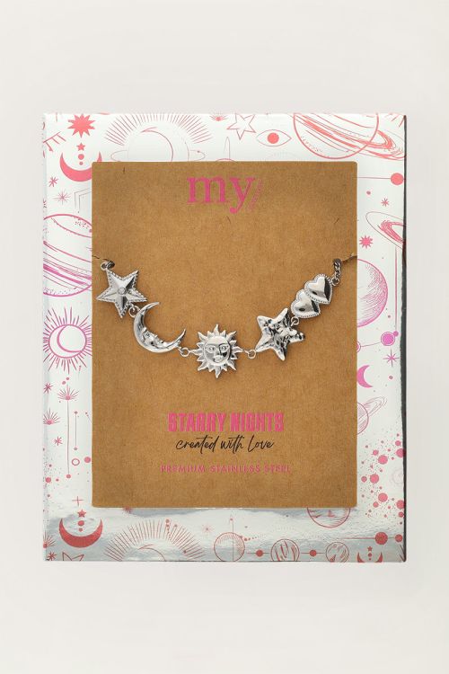 Starry armband met verschillende bedels