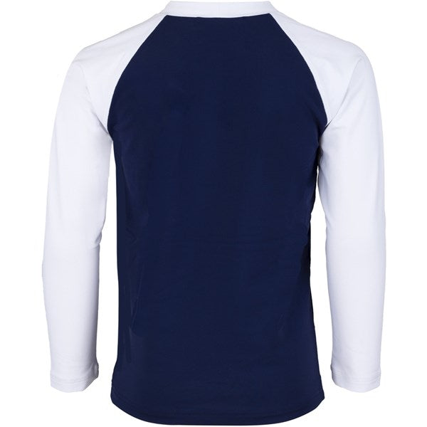 Køb Petit Crabe Blue/White Raglan UV Badebluse