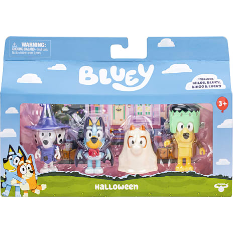 Bluey figurer udklædningsfest 4-pak