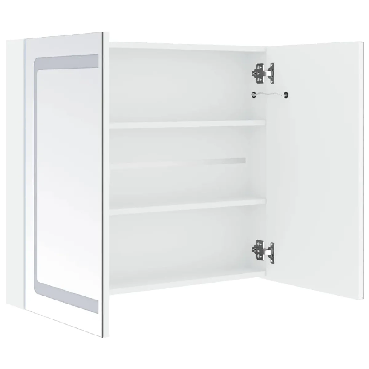 vidaXL Armoire à miroir LED 80x12.2x68 cm