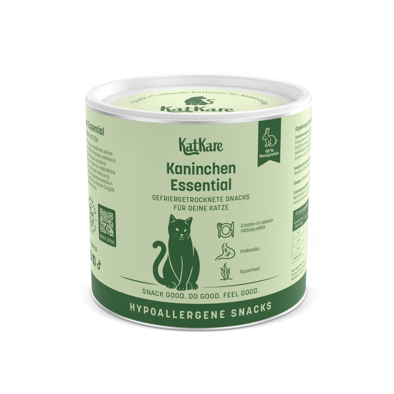 KatKare Hypoallergener Gefriergetrockneter Snack Ente Kaninchen 70 g
