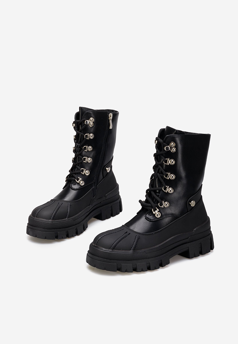 Bottines rangers femme noirs Herreros