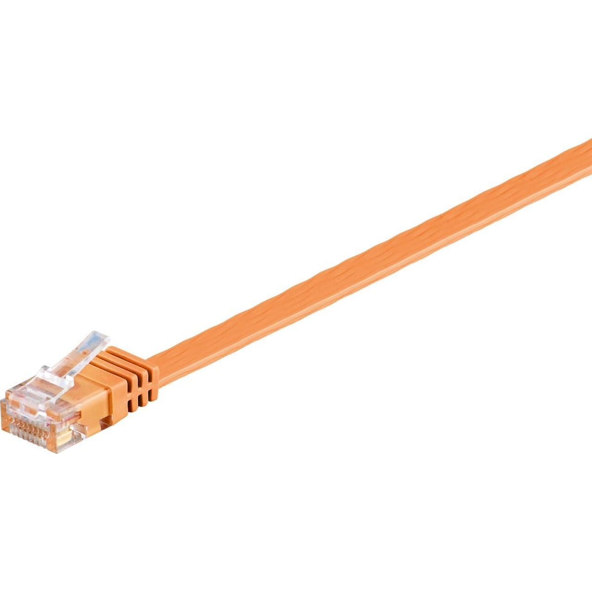 Goobay CAT 6 Flat-patch-kabel, U/UTP, oransje
