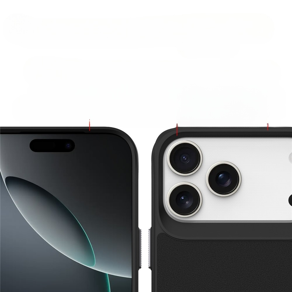 iPhone 17 Pro MagSafe Hybrid Hülle mit TPU Bumper   Kickstand - Schwarz
