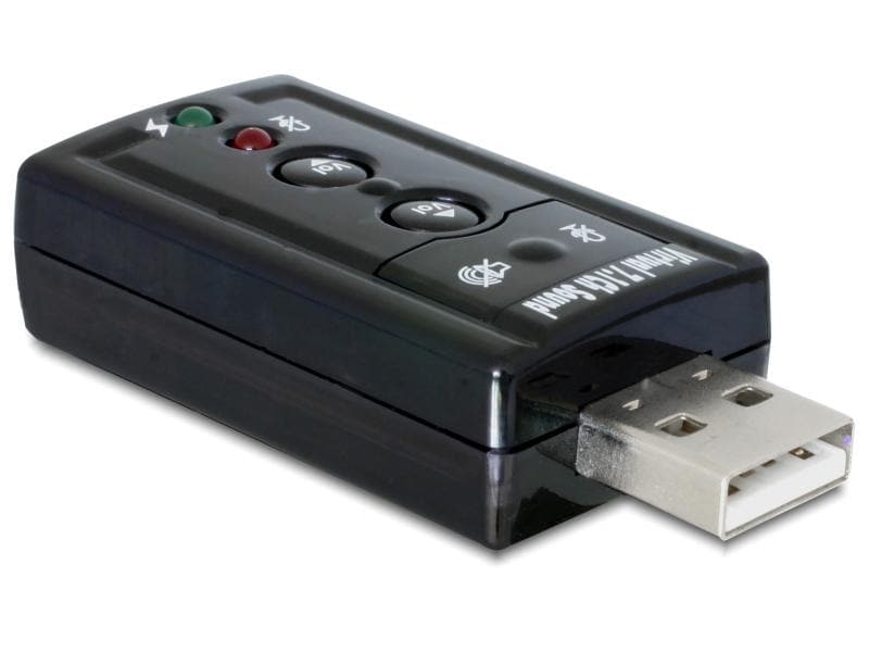 Delock Soundkarte USB2.0, Virtual 7.1, 24Bit/96Khz 3.5 mm I Delock Externer USB 2.0 Sound Adapter Virtual 7.1 - 24 bit / 96 kHz mit S/PDIF