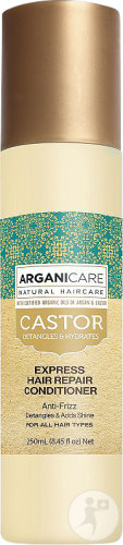 Arganicare Spray Démêlant Express Sans-Rinçage À L'Huile De Ricin 250ml
