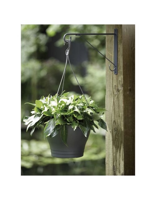 Elho Muurhaak Elegance - Plantenbakhaak - 30x3x26 cm Antraciet