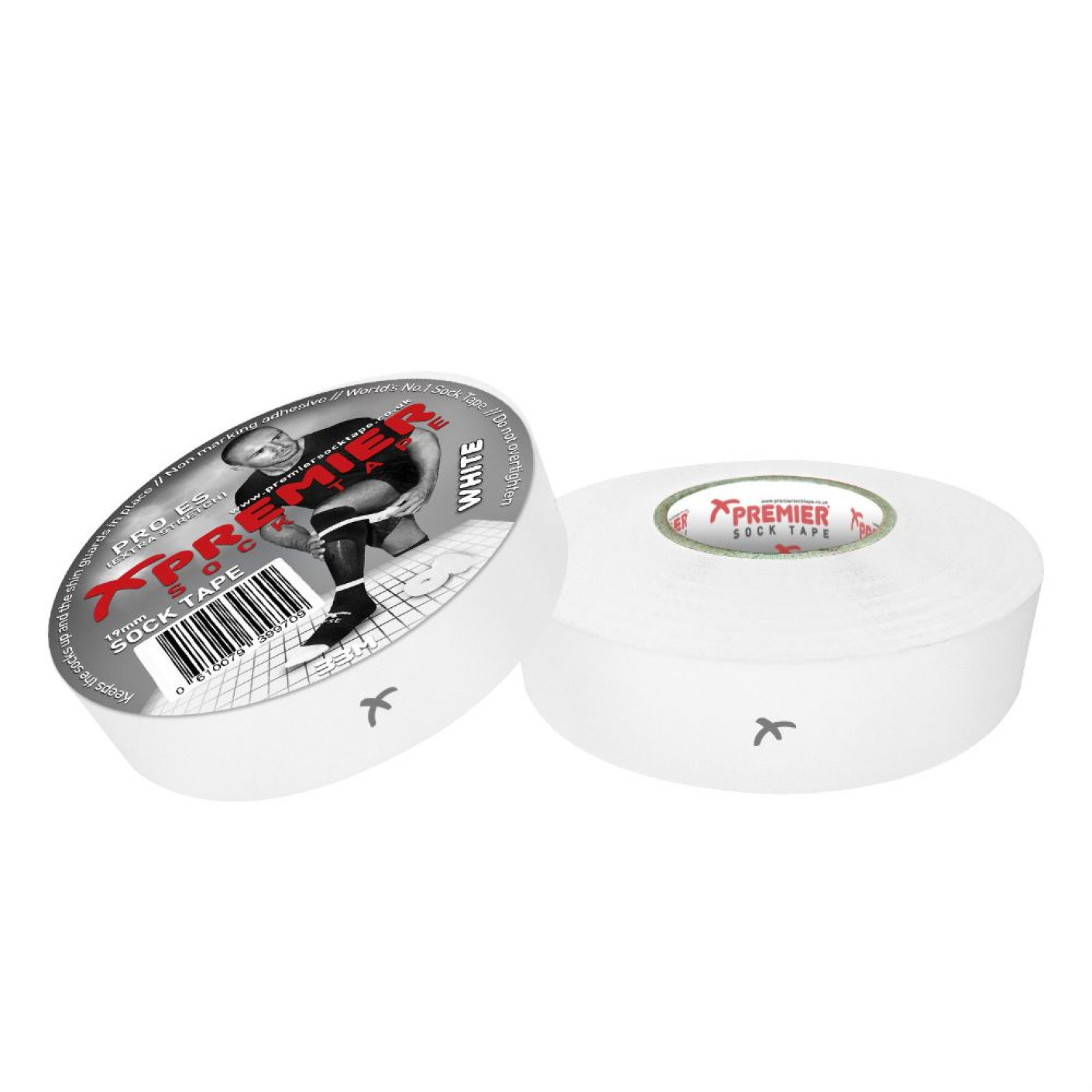 Premier Sokkentape 19mm Wit