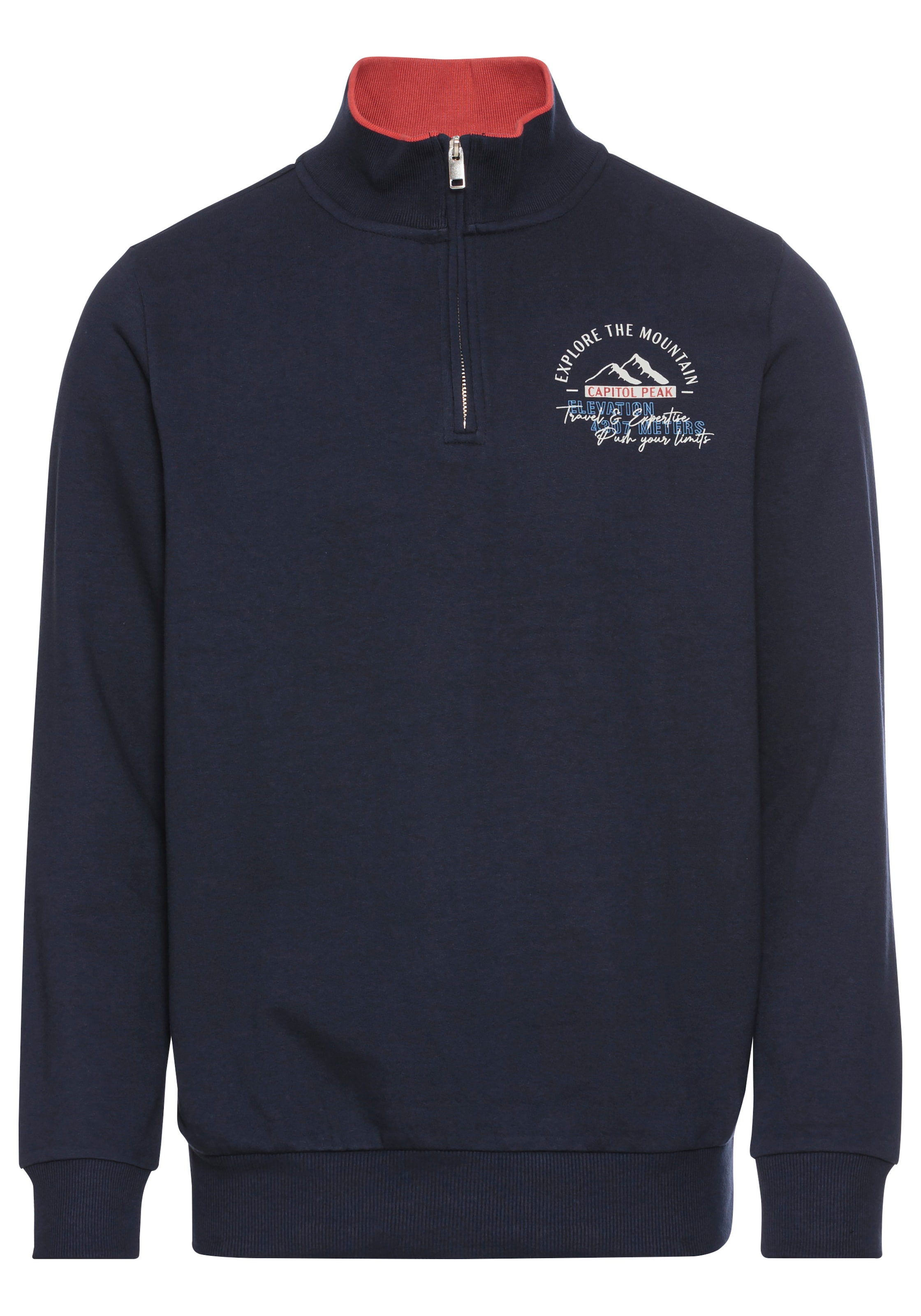 Man's World Sweatshirt , mit Kontrastkragen - Neue Farben
