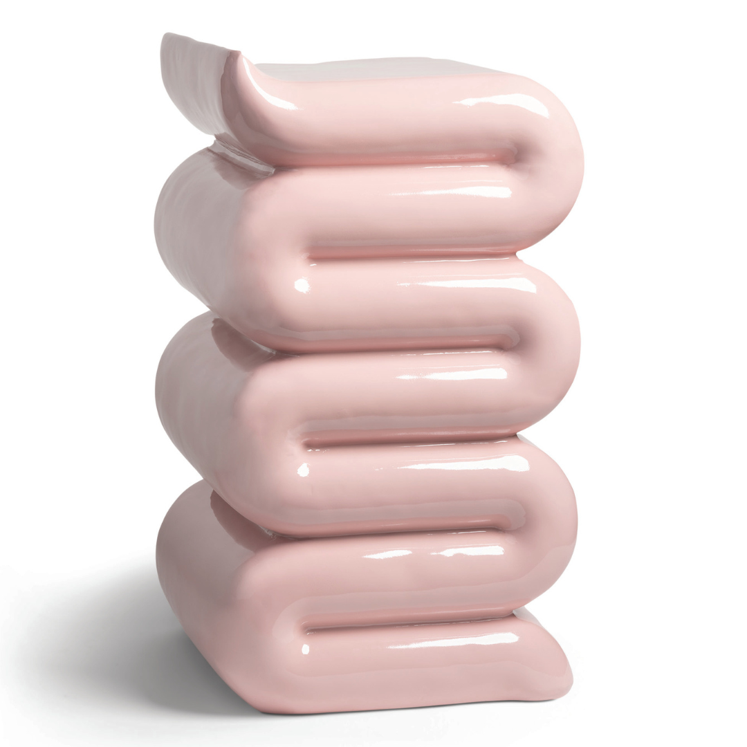 Bijzettafel Pillar whip pink
