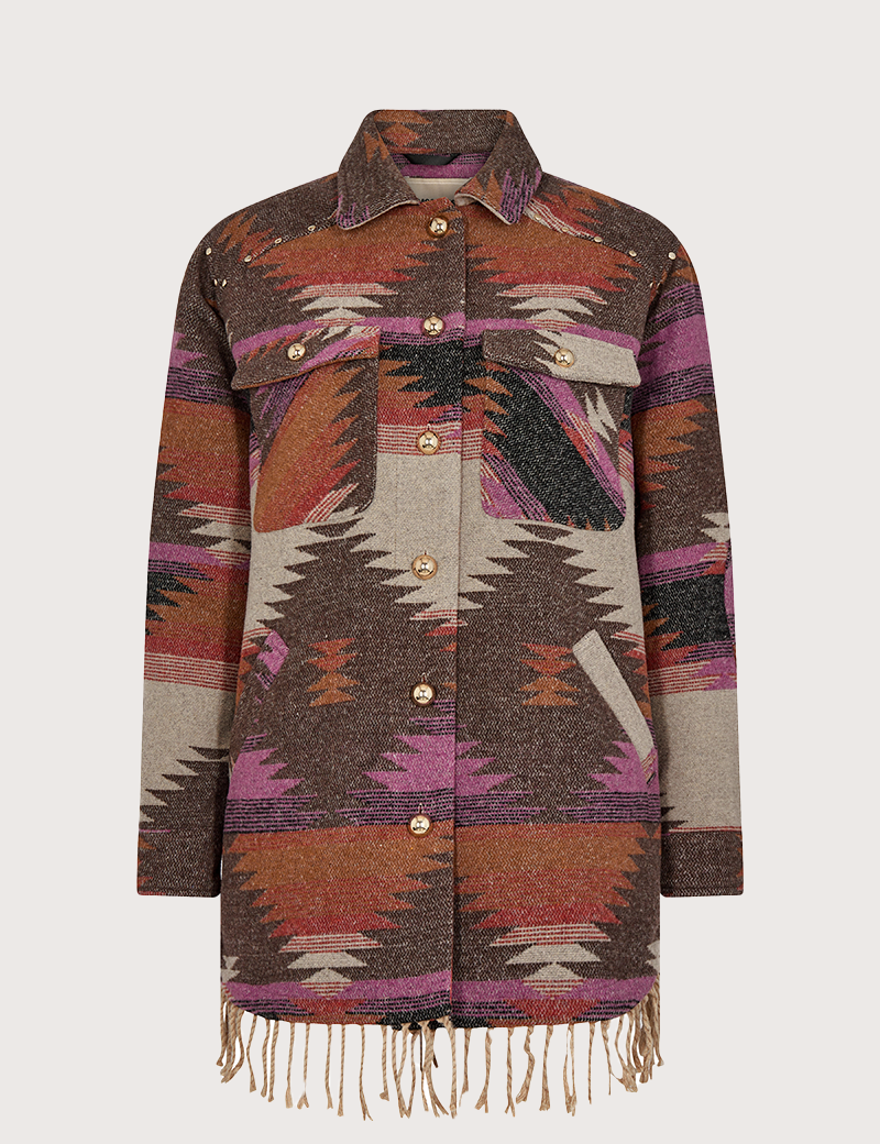 MOS MOSH VESTE FEMME MOTIFS VERA WEST CAMEL