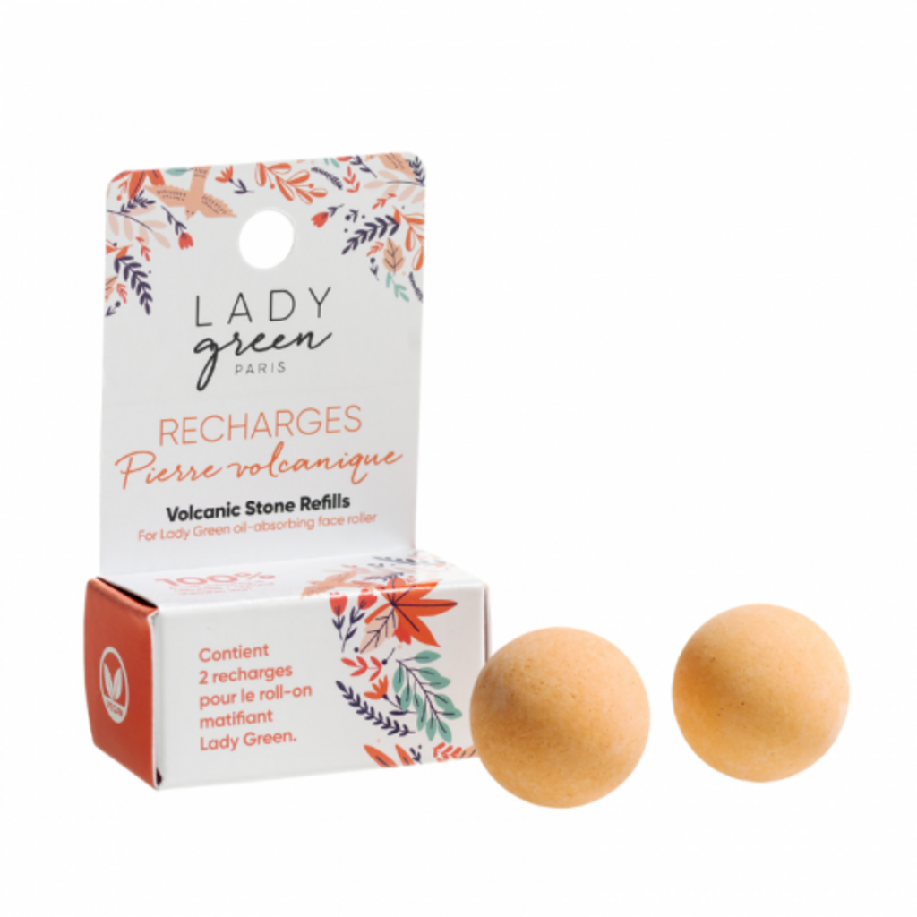 Lady Green  Oil-Absorbing Face Roller, Refill 2 Stk