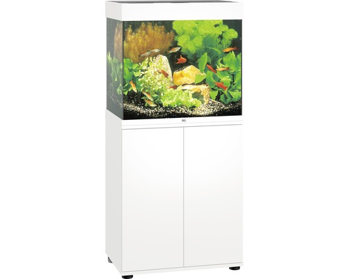 JUWEL Lido 120 SBX aquariumcombinatie met LED-verlichting, verwarming, filter en witte kast