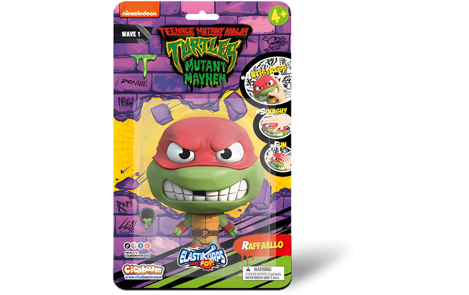 HeroPop Teenage Mutant Ninja Turtles: Raffaello 10 cmDehnbare Ninja Tutrles Actionfigur