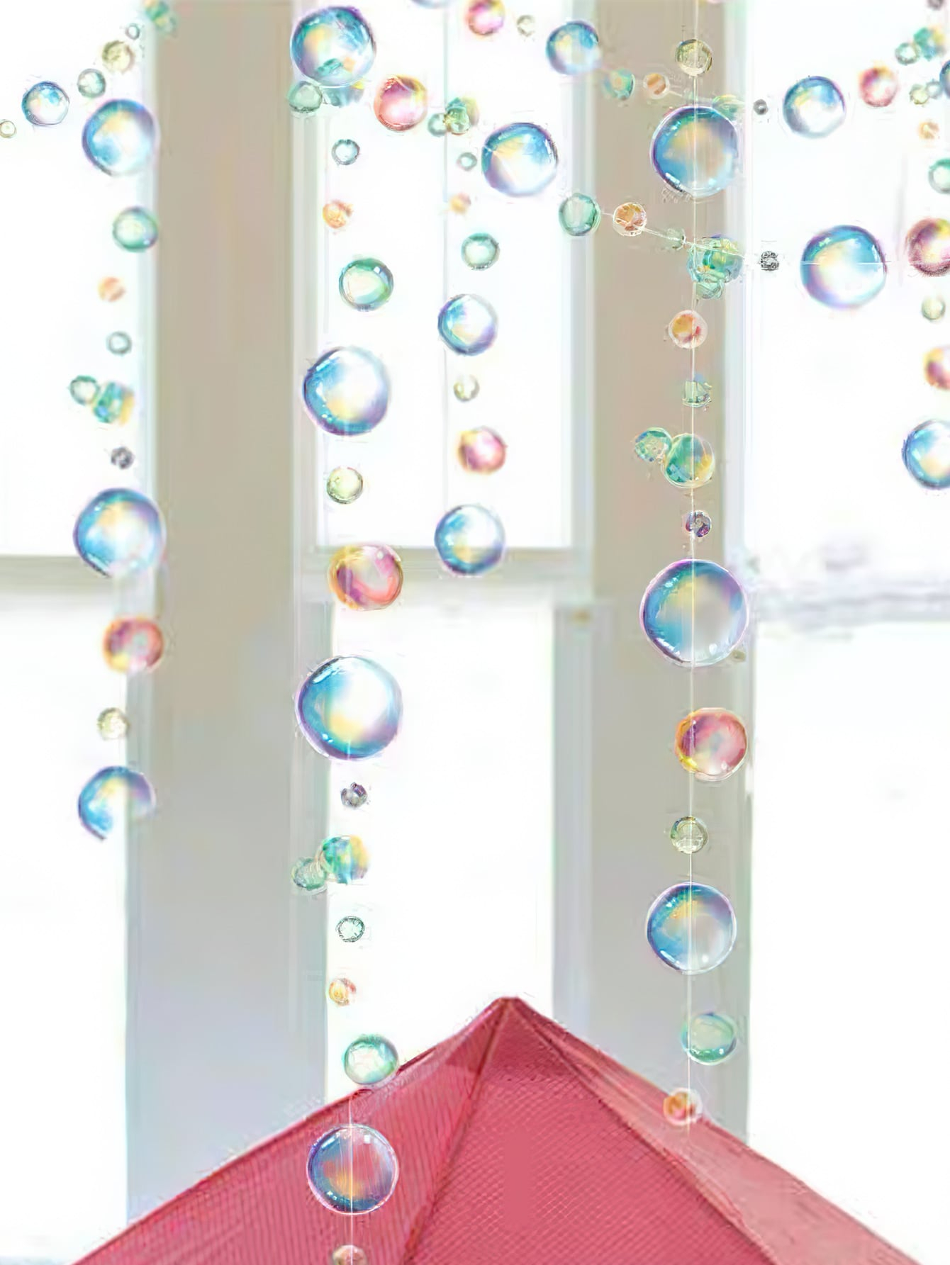 (2m) Bubble Girlande Meerjungfrauen Party Dekoration Wasserblasen Accessoire Banner - Dunkelblau / Grün