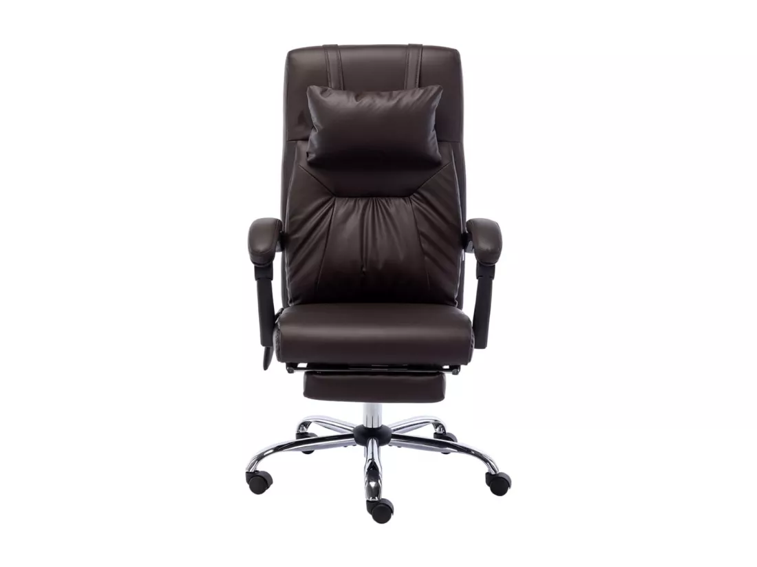 Prolenta Premium - Chaise de bureau de massage Marron Similicuir