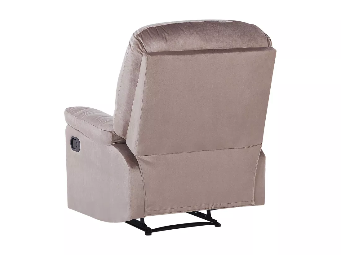 Fauteuil inclinable ESLOV Velours Taupe Beige