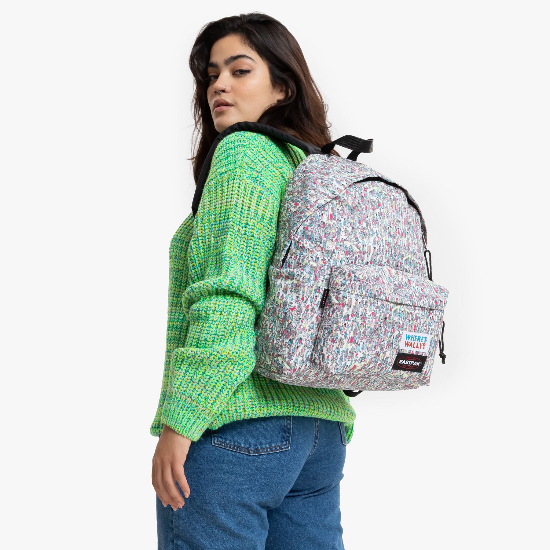 Padded Pak'r Wally Pattern White
