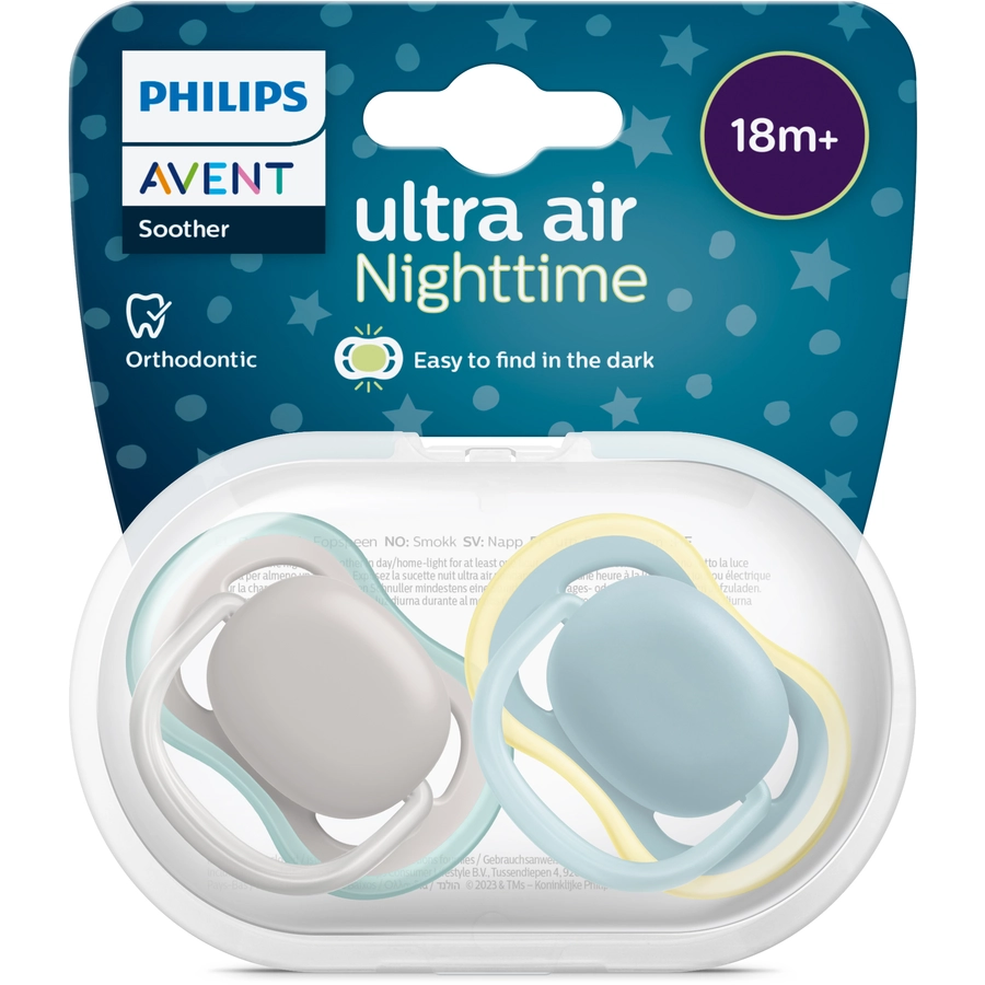 Philips Avent Schnuller ultra air SCF34901, 18m+ Neutral, 4 Stück