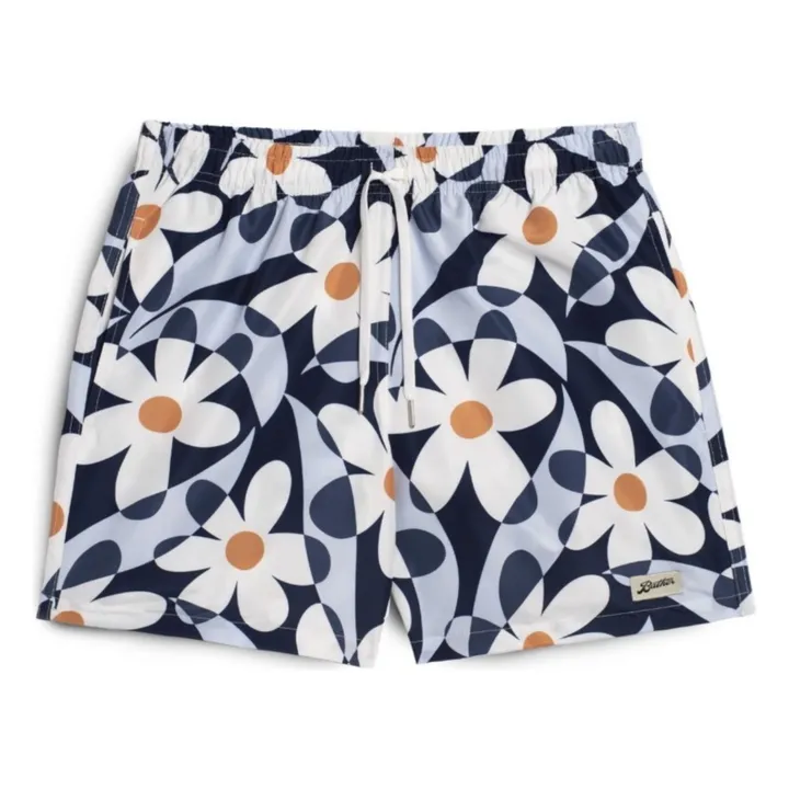 Bather Short de Bain Daisy Fibres Recyclées | Bleu