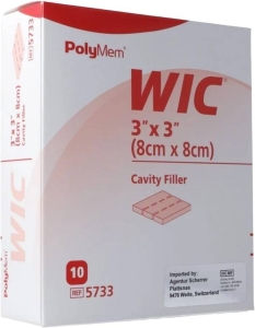 POLYMEM WIC Wundfüller 8x8cm steril, 10 Stück