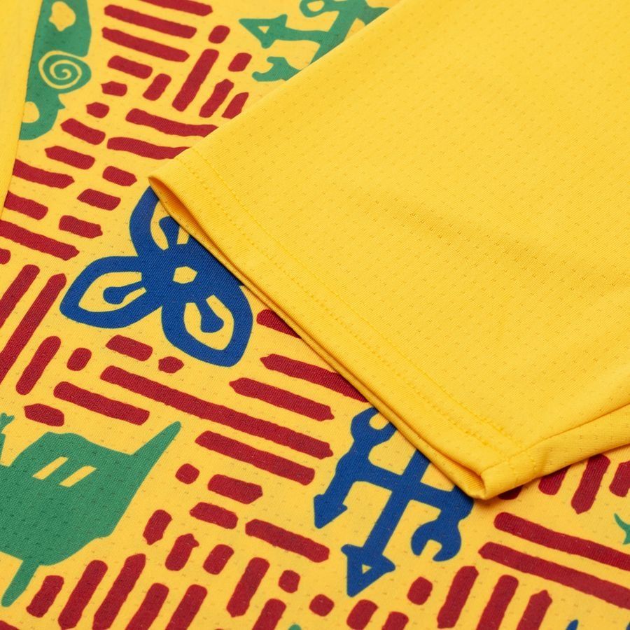 Ghana T-shirt d'Entraînement Avant-Match Africa Cup of Nations 2025 - Jaune/Rouge