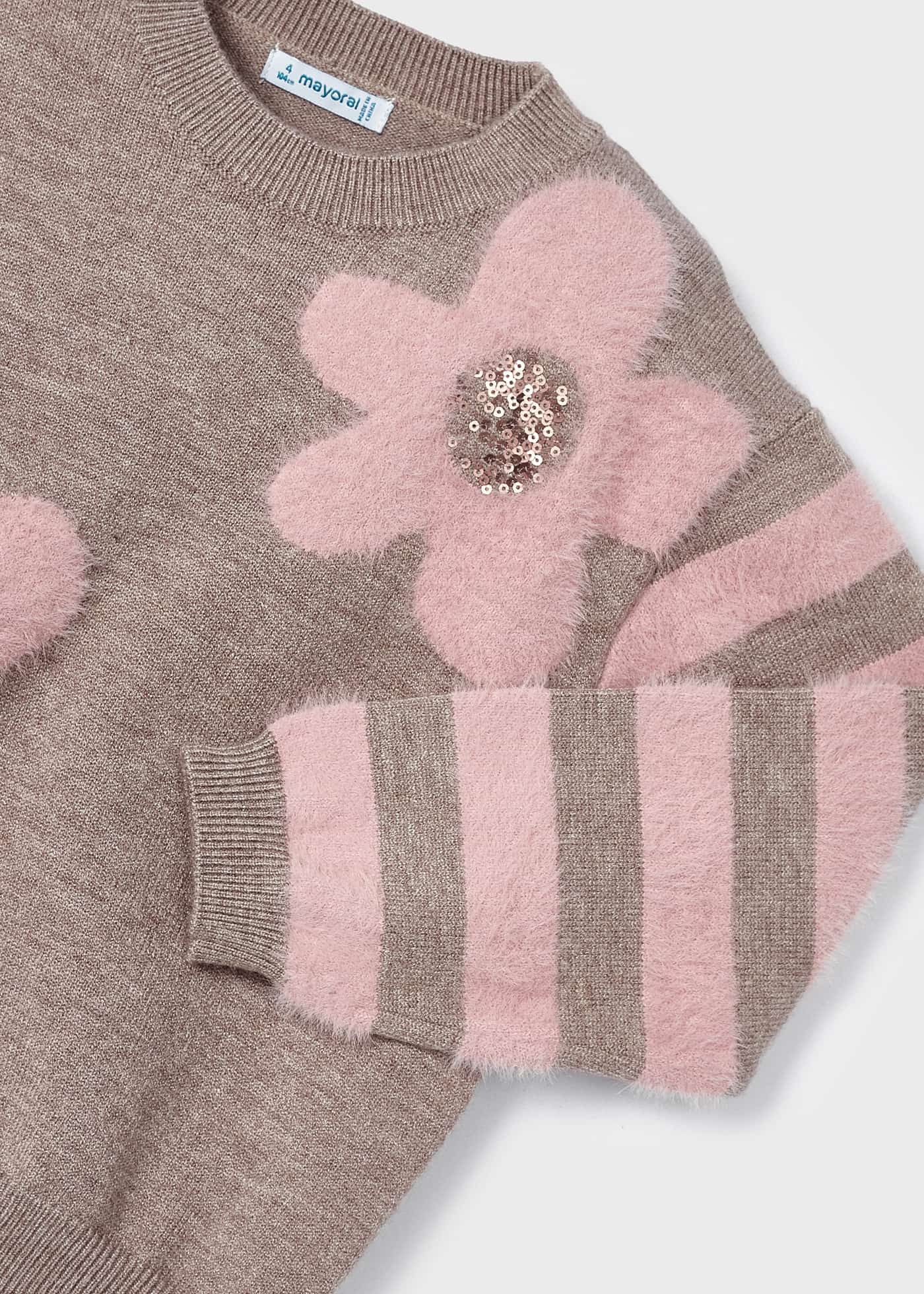 Camisa Intarsia para meninas
