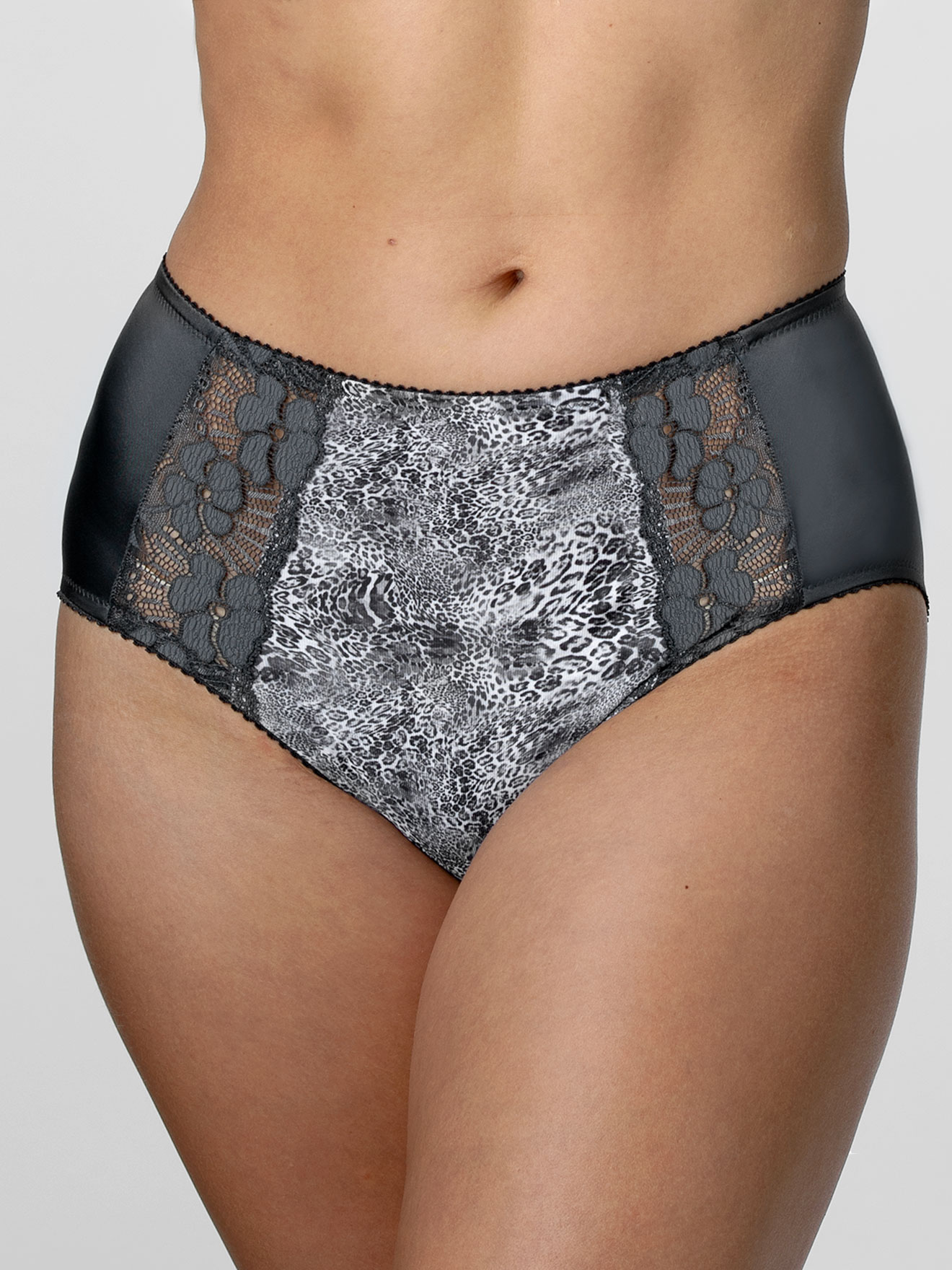 Culotte maxi microfibre et dentelle
