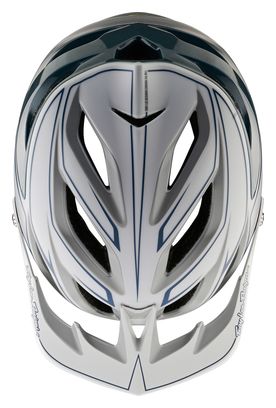 Casque VTT Troy Lee Designs A3 Mips Uno Pinstripe Gris Clair