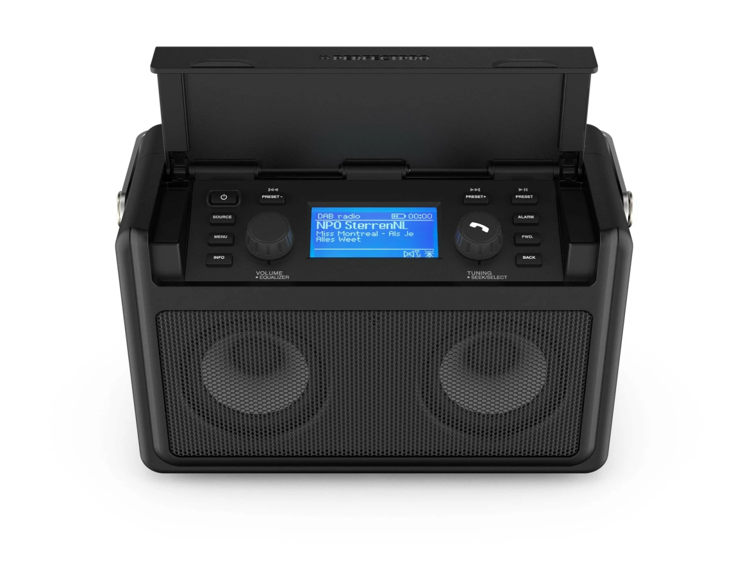 PerfectPro Audisse WiFi Internet accu bouwradio - FM RDS - DAB  - werkt op netstroom & lithium accu