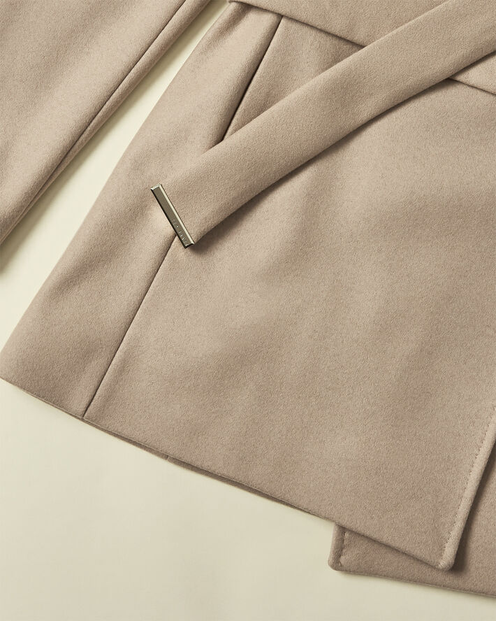 Ted Baker ROSESS Short Wool Wrap Coat Camel