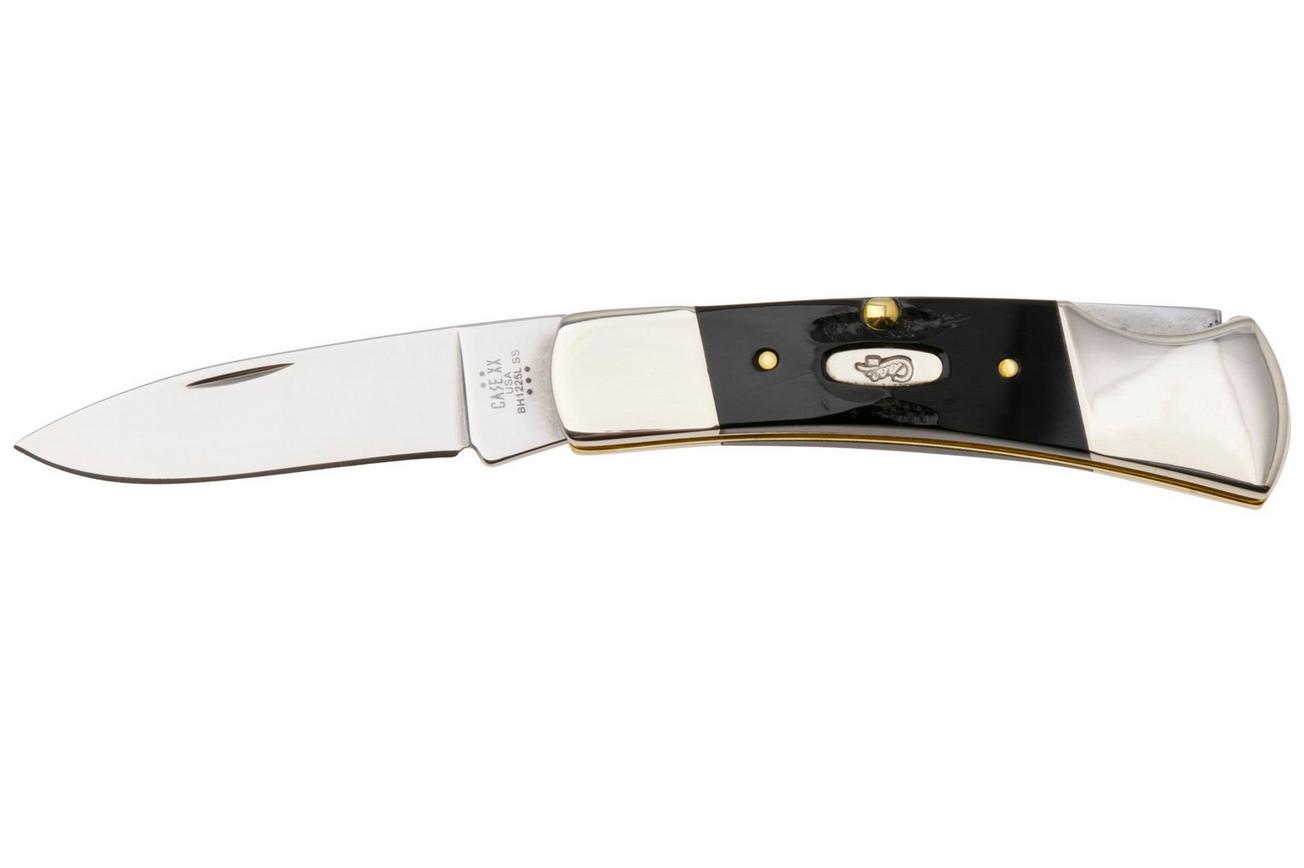 Case Lockback Jigged Buffalo Horn, 65031, BH1225L SS zakmes