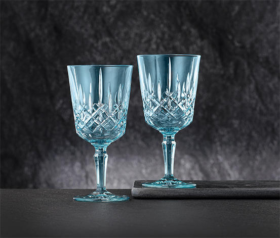 NNachtmann Noblesse Colors Cocktail/Weinglas, 4er-Set, aqua