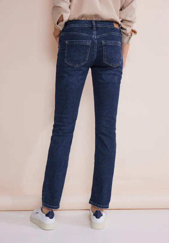 Casual Fit Jeans - mid indigo random wash